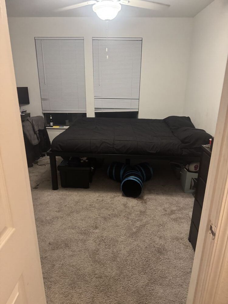 Bedroom after decluttering